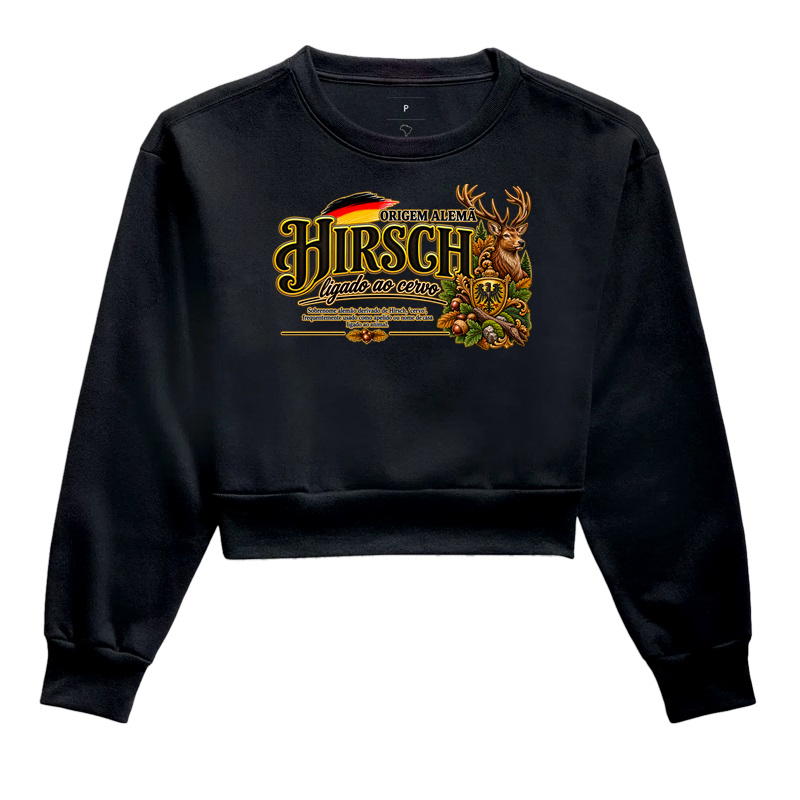 Hirsch  - Cropped Moletom
