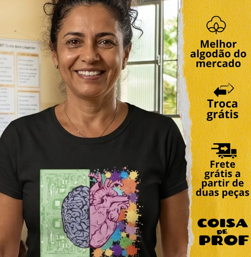 Camiseta Cérebro x Coração
