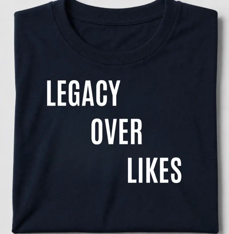 Legacy over likes - Camiseta