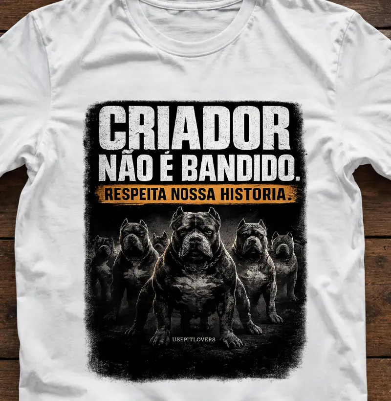 CRIADOR NÃO É BANDIDO. RESPEITA NOSSA HISTÓRIA.