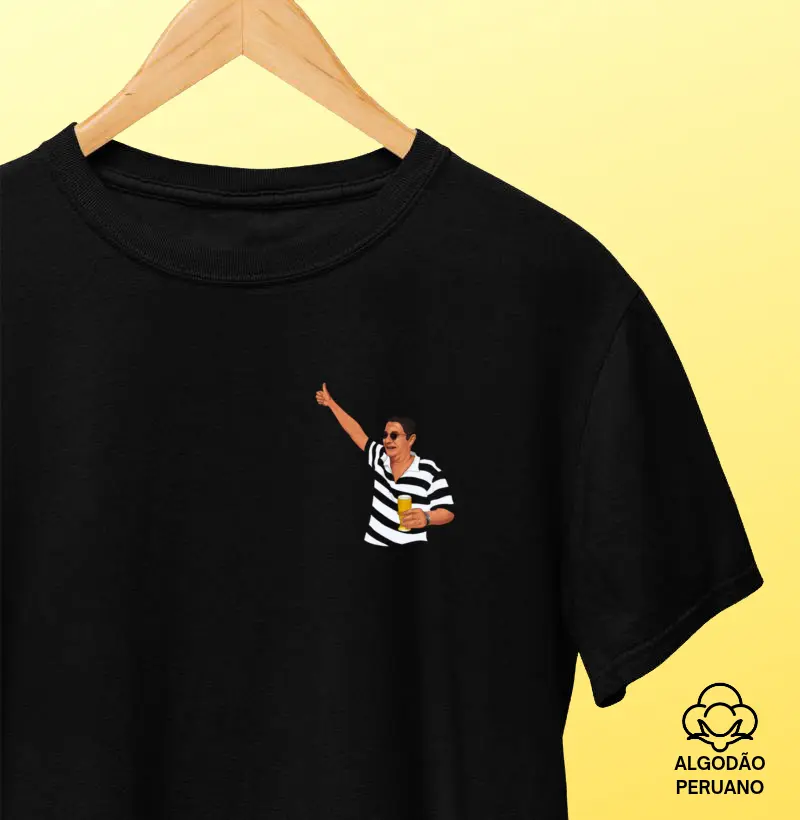 Cervejeiro Pagodeiro de coração - Camiseta Algodão Peruano
