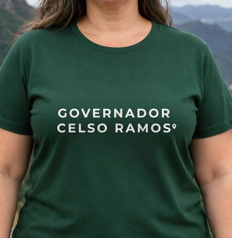 Governador Celso Ramos | Pin SC - Camiseta