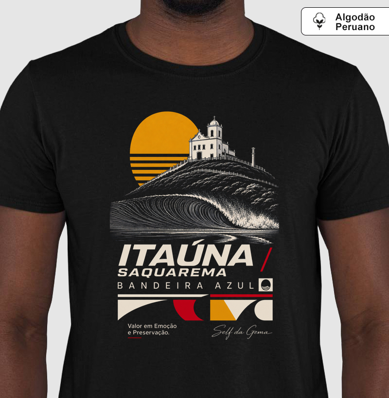 ITAÚNA AZUL - Camiseta Algodão Peruano