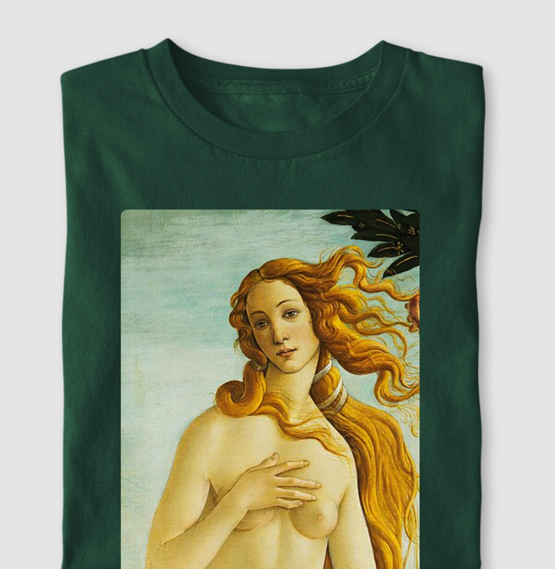 Camiseta Deusa do Amor: Vênus por Botticelli