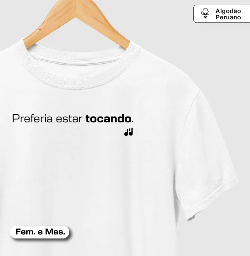 Preferia estar tocando.