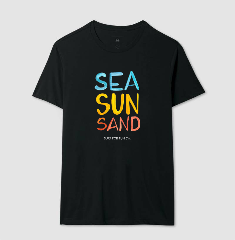 Camiseta Sea Sun Sand - Surf For Fun Wear