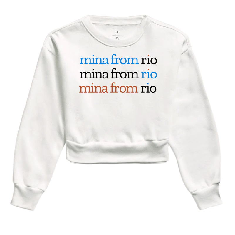 Mina From Rio - Cropped Moletom