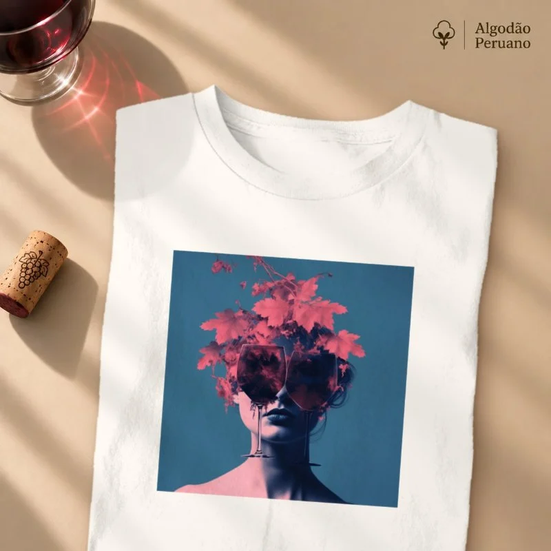 Camiseta Vinho na Alma