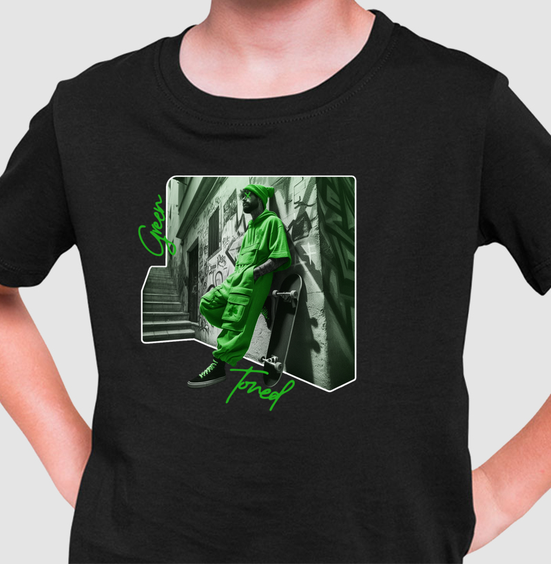 Camiseta Mini Green Is Essence