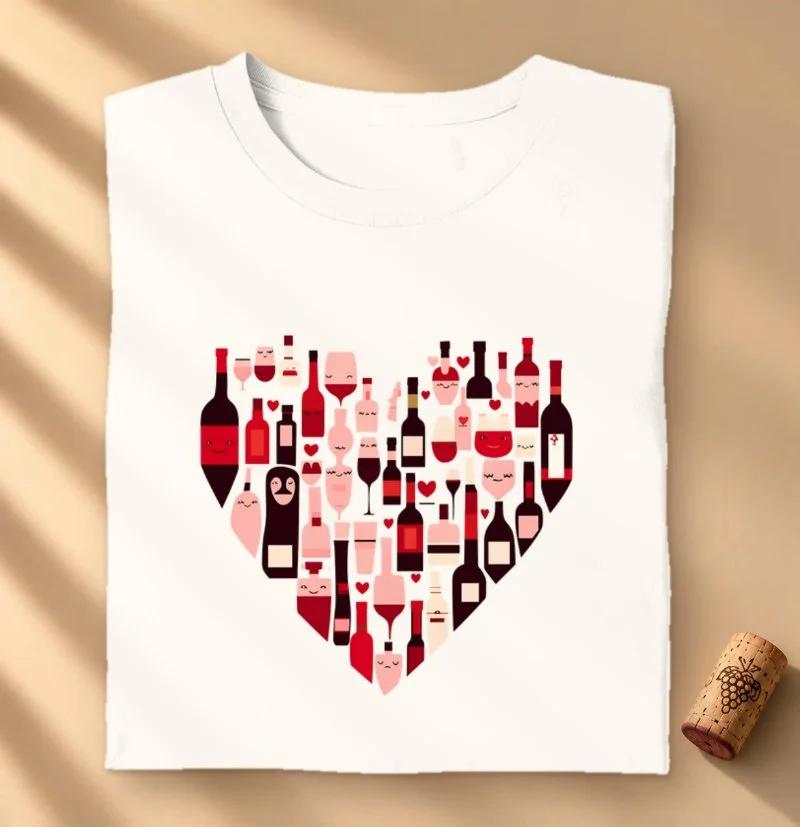 Camiseta Coração Vinifero