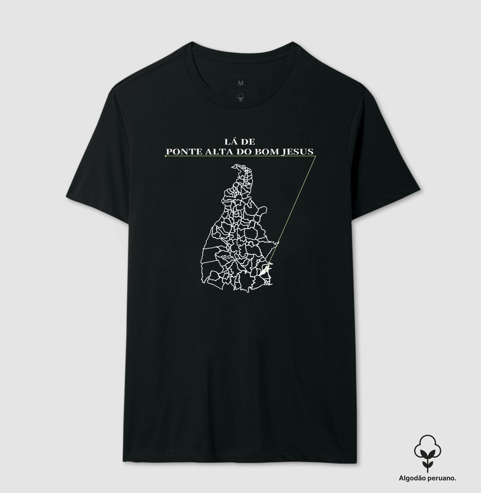 Ponte Alta do Bom Jesus | Origem TO - Camiseta Algodão Peruano