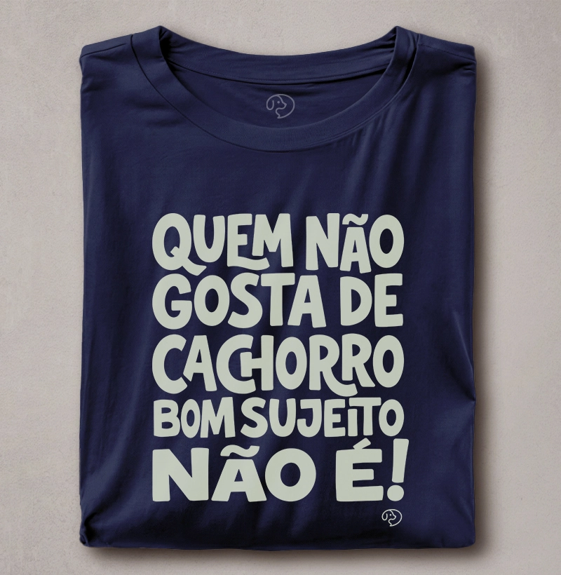 Quem não gosta de cachorro, bom sujeito não é 
