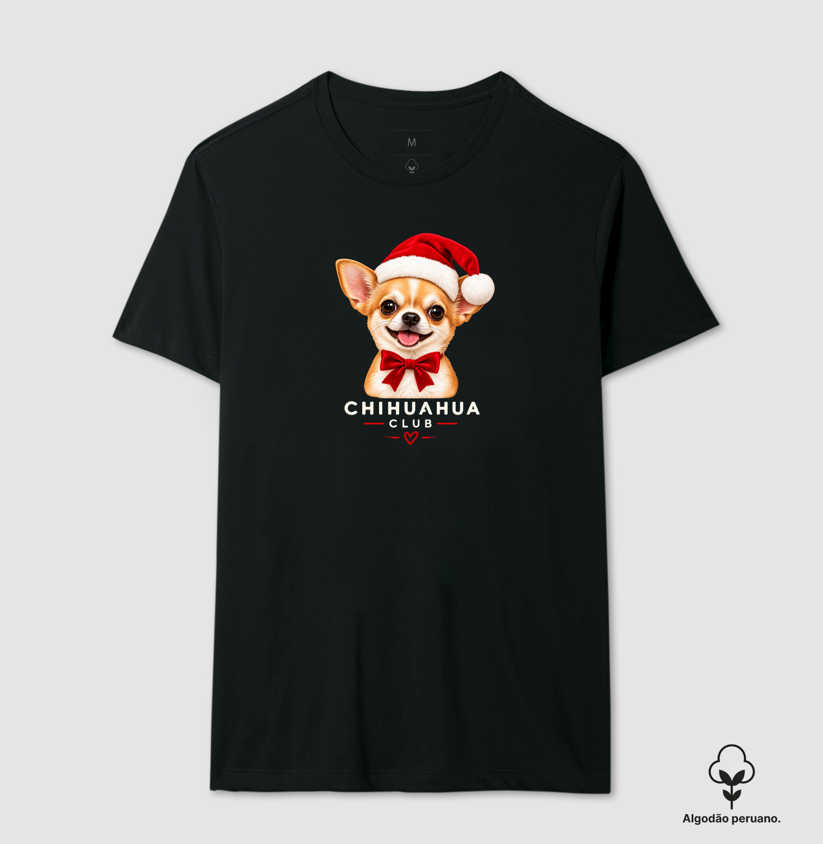 Chis Natalino  - Camiseta Algodão Peruano