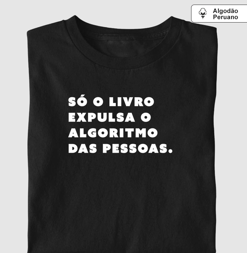 Só o livro expulsa o algoritmo das pessoas