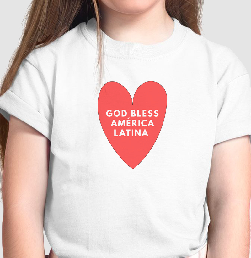 god bless américa latina - coração
