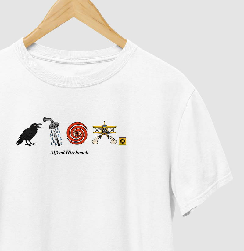 Alfred Hitchcock – Ícones do Suspense - Camiseta