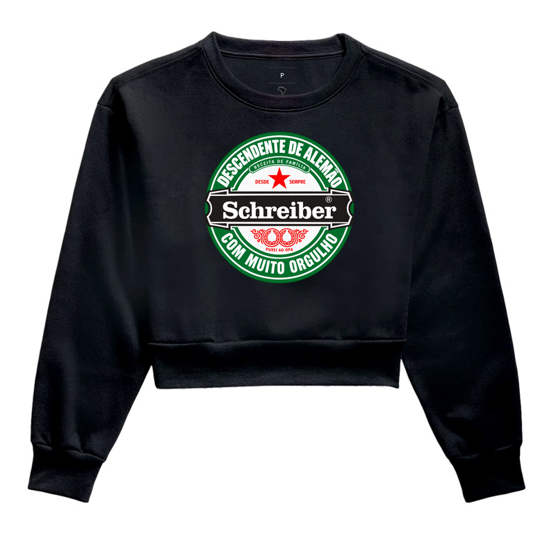 Schreiber  - Cropped Moletom