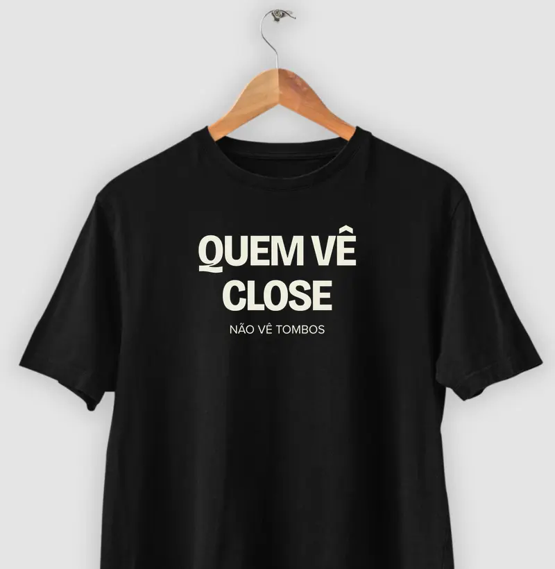 Quem vê close não vê tombos