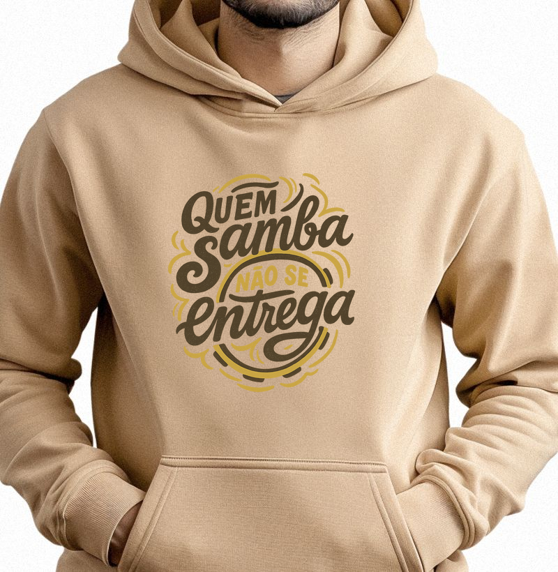 Camiseta Original Quem Samba não se Entrega