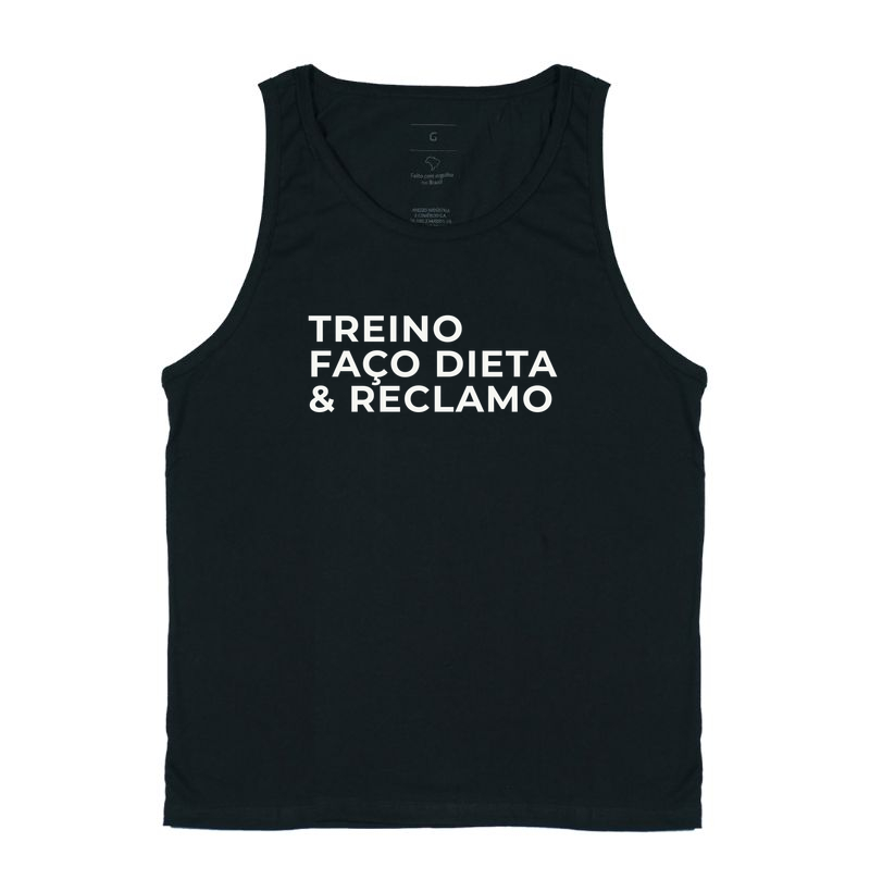 Treino, faço dieta e reclamo.