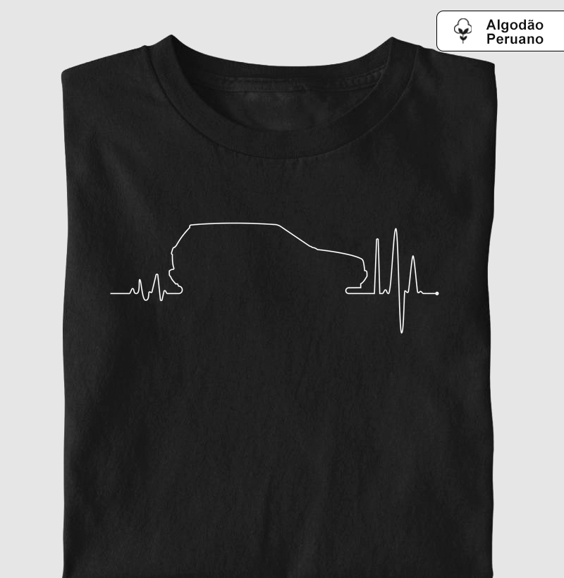 Eletrocardiograma Uno - Camiseta Algodão Peruano