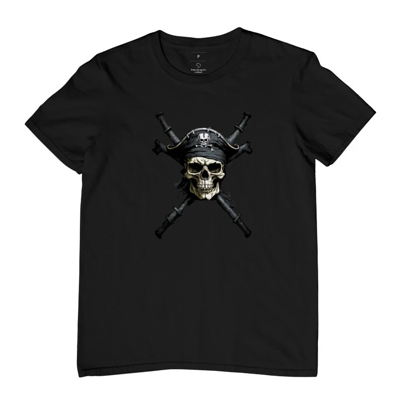Camiseta Adulta - Caveira Pirata