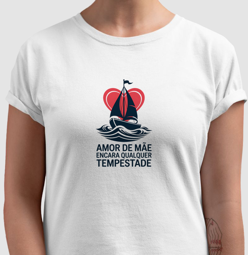 Amor de mãe em tempestade - Algodão 30.1 