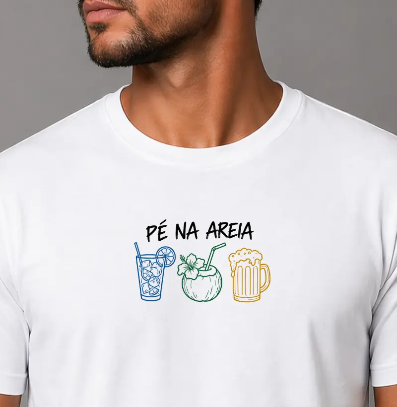 Pé na areia