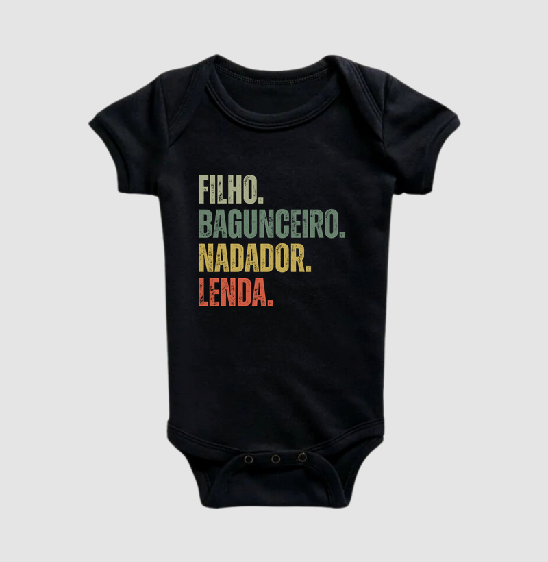 Filho. Bagunceiro. Nadador. Lenda.