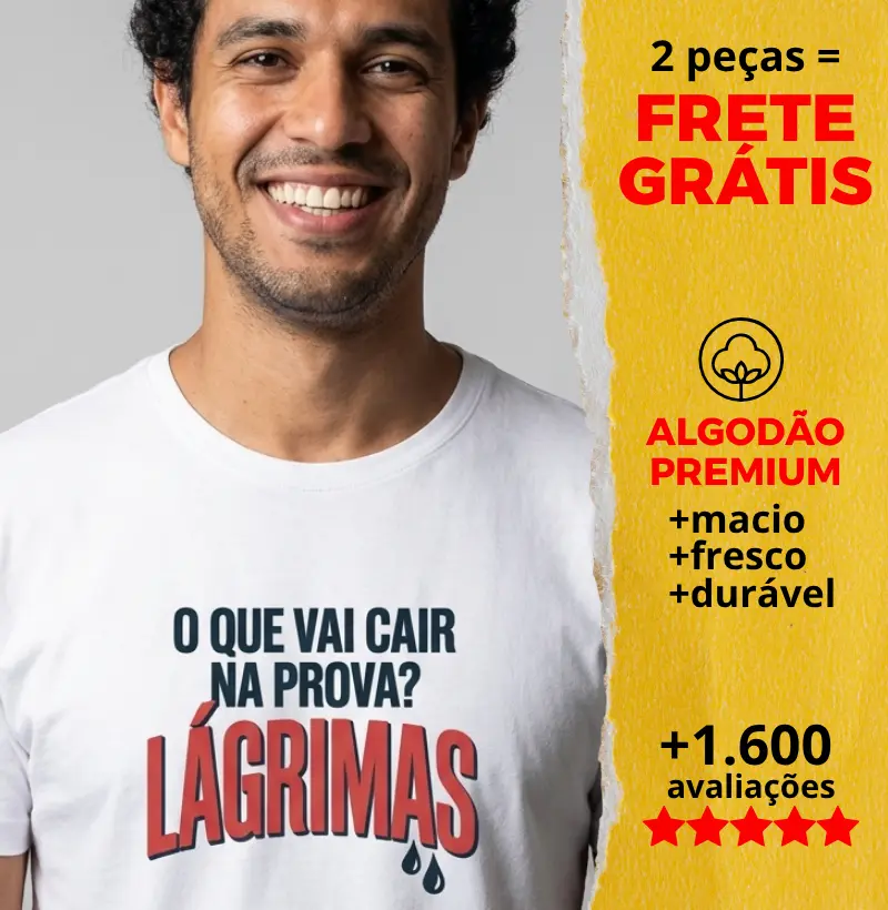 Camiseta O que Vai Cair na Prova