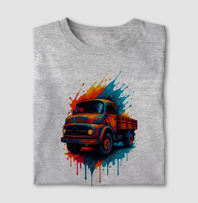 "Caminhão das Cores – Estilo Bruto em Movimento"