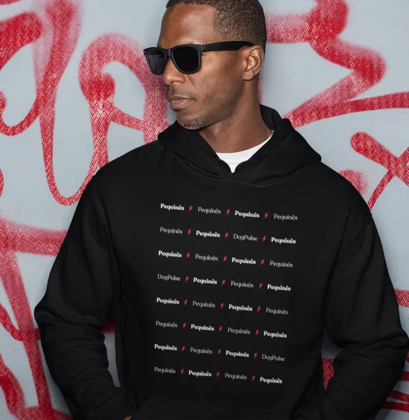 Hoodie Moletom Dog Pulse Collection Ray of Light - Pequinês