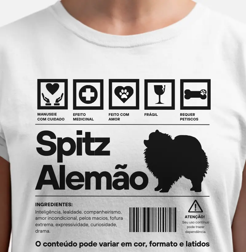 Spitz Alemão Rótulo