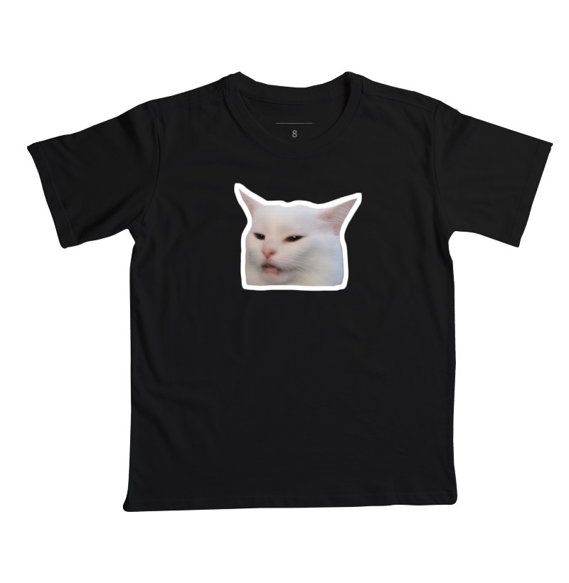Camiseta Gato Meme Smudge