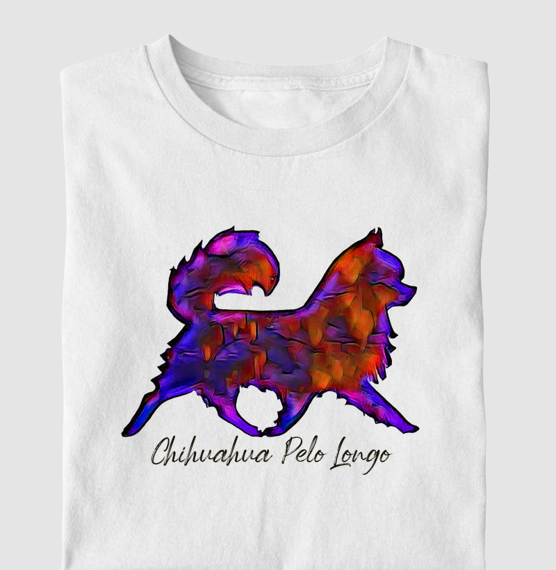 Camiseta Chihuahua Pelo Longo