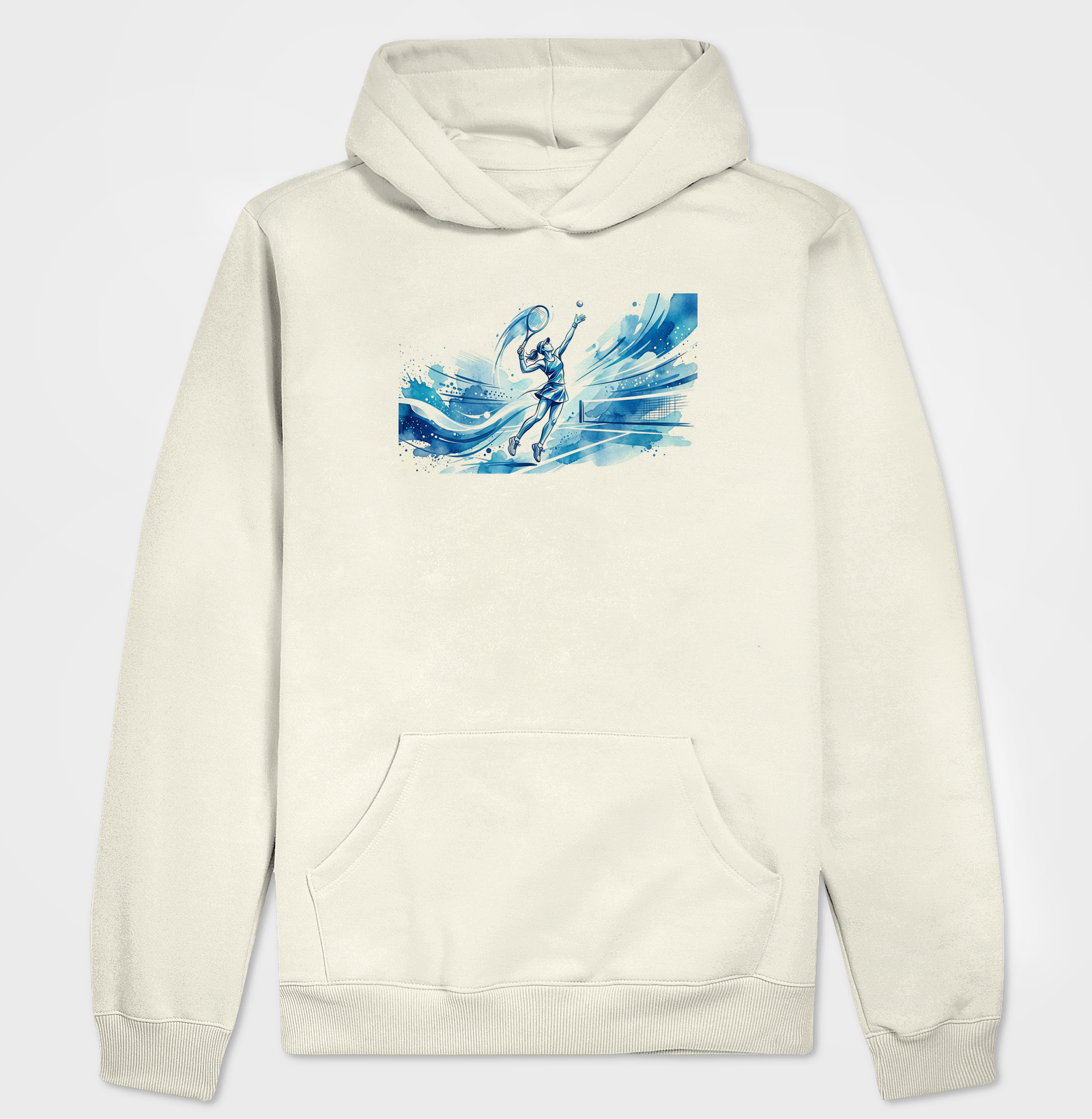 Aquarela Tenista - Hoodie Moletom