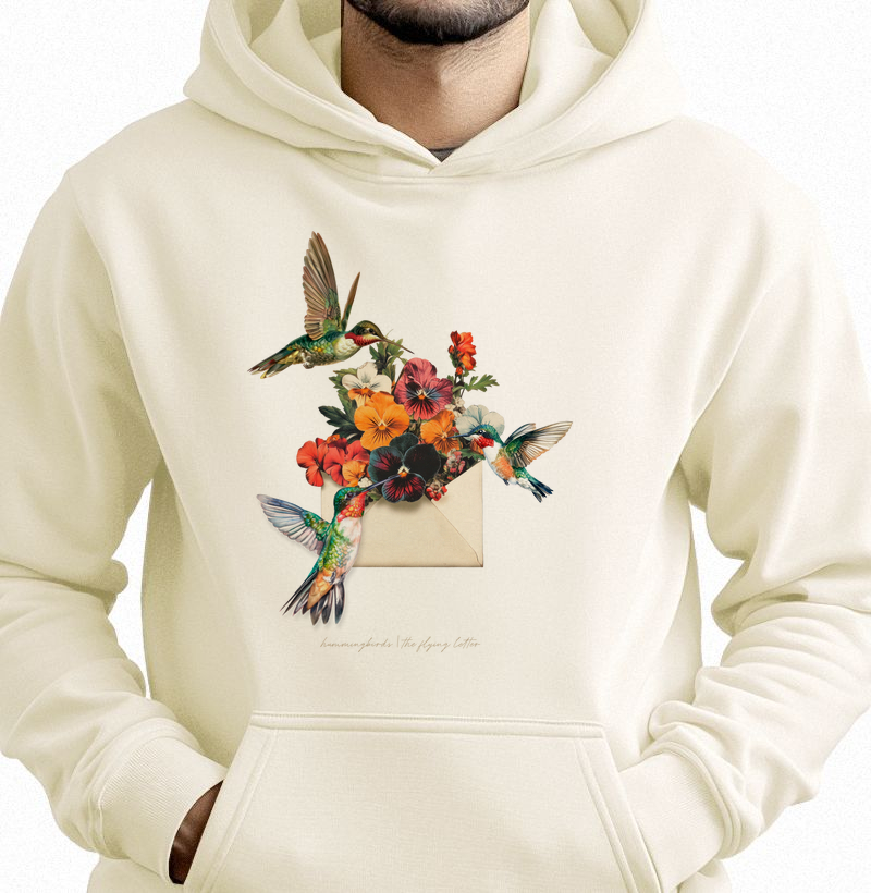 Colagens - Beija-Flores Carteiros - Moletom Hoodie