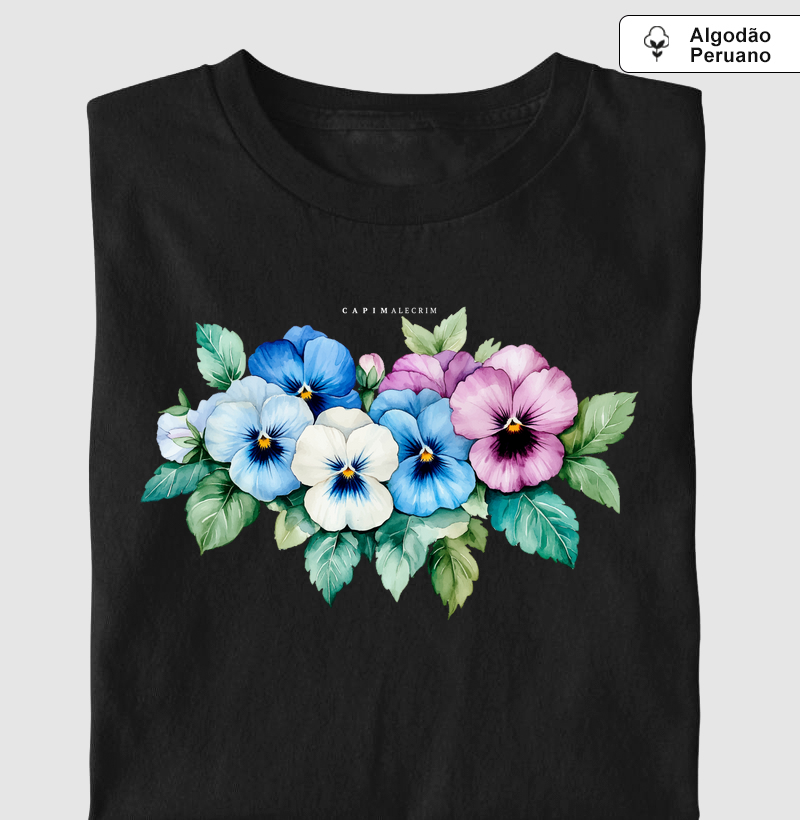 T-shirt Amor Perfeito - Algodão Peruano