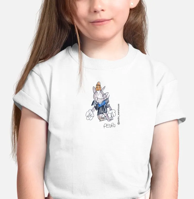 CAMISETA MINI - PORCO PALHINHA