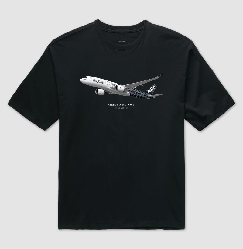 Airbus A350 XWB - Camiseta Oversized