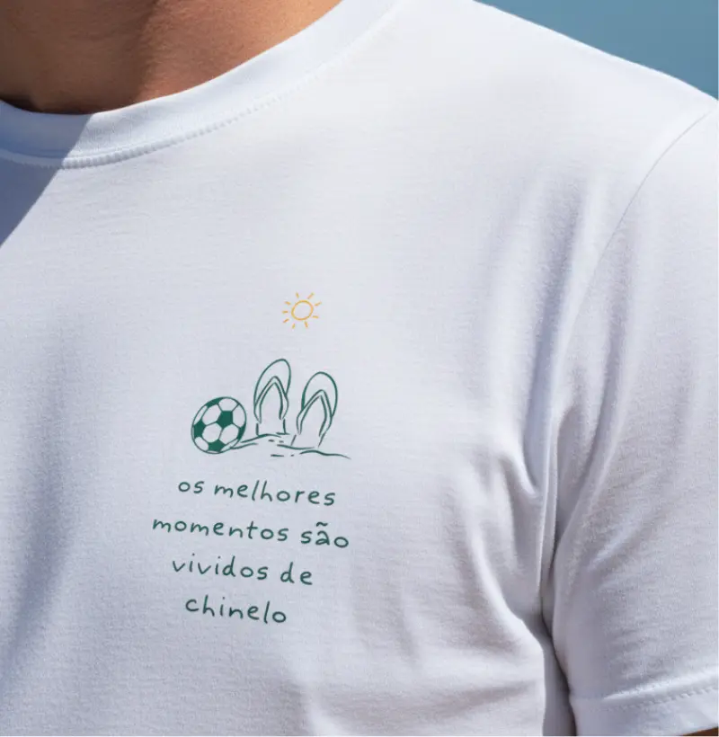 Os melhores momentos são vividos de chinelo