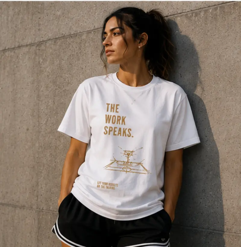 Zero Easy The Work Speaks — Feminina — Branca