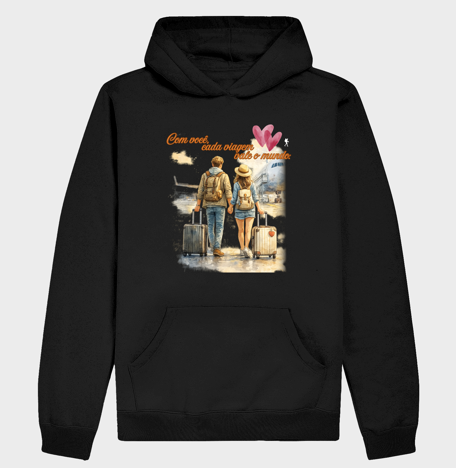 Camiseta Estampa Casal no Aeroporto | Excursionista