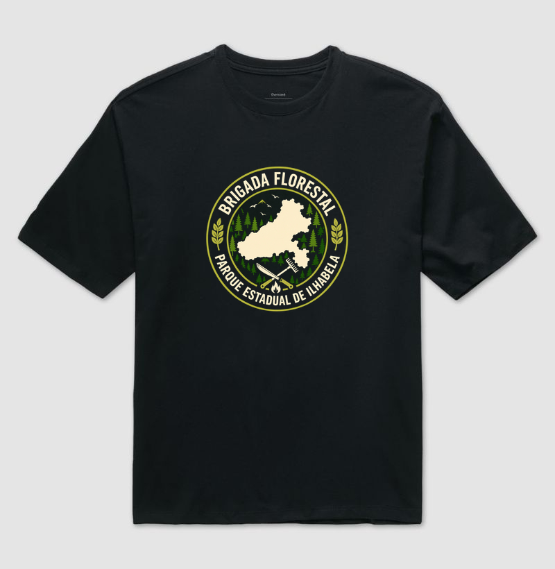 Brigada Florestal Ilhabela - Camiseta Oversized
