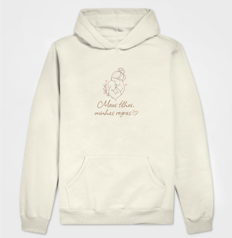 Meus filhos, minhas regras ❤️ Hoodie Slim
