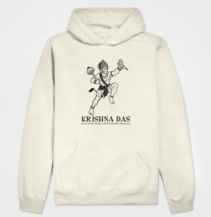 Hanuman Hand - Moletom Hoodie - Estampa Preta