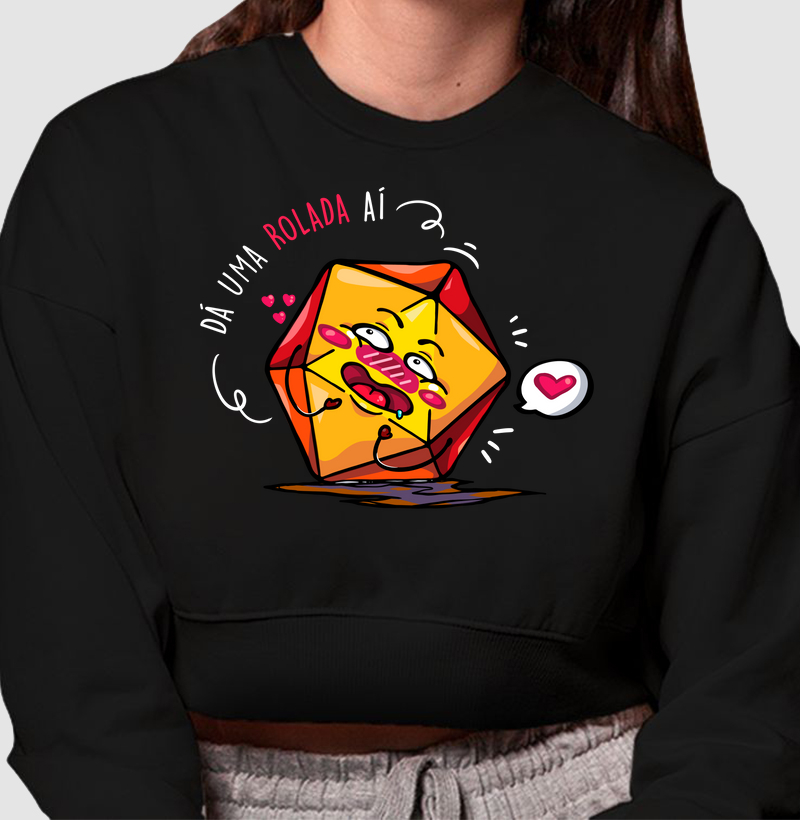 DA UMA ROLADA MOLETOM CROPPED