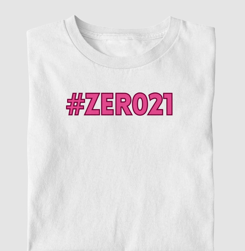 Camiseta #ZERO21 Pink
