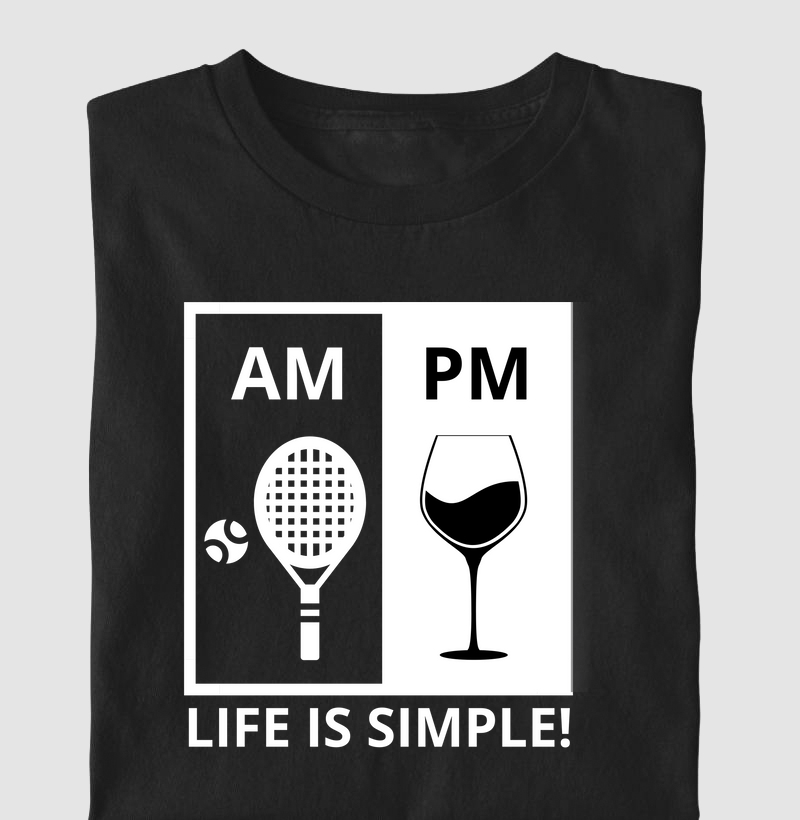 Life is Simple - Beach & Wine - Preta