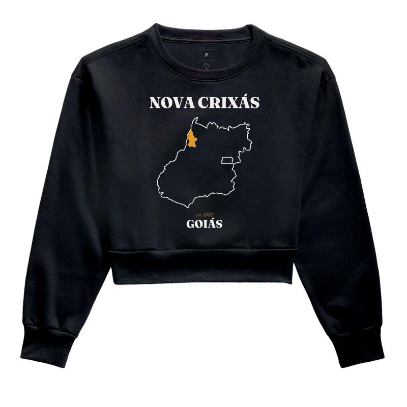 Nova Crixás | Legado GO - Cropped Moletom